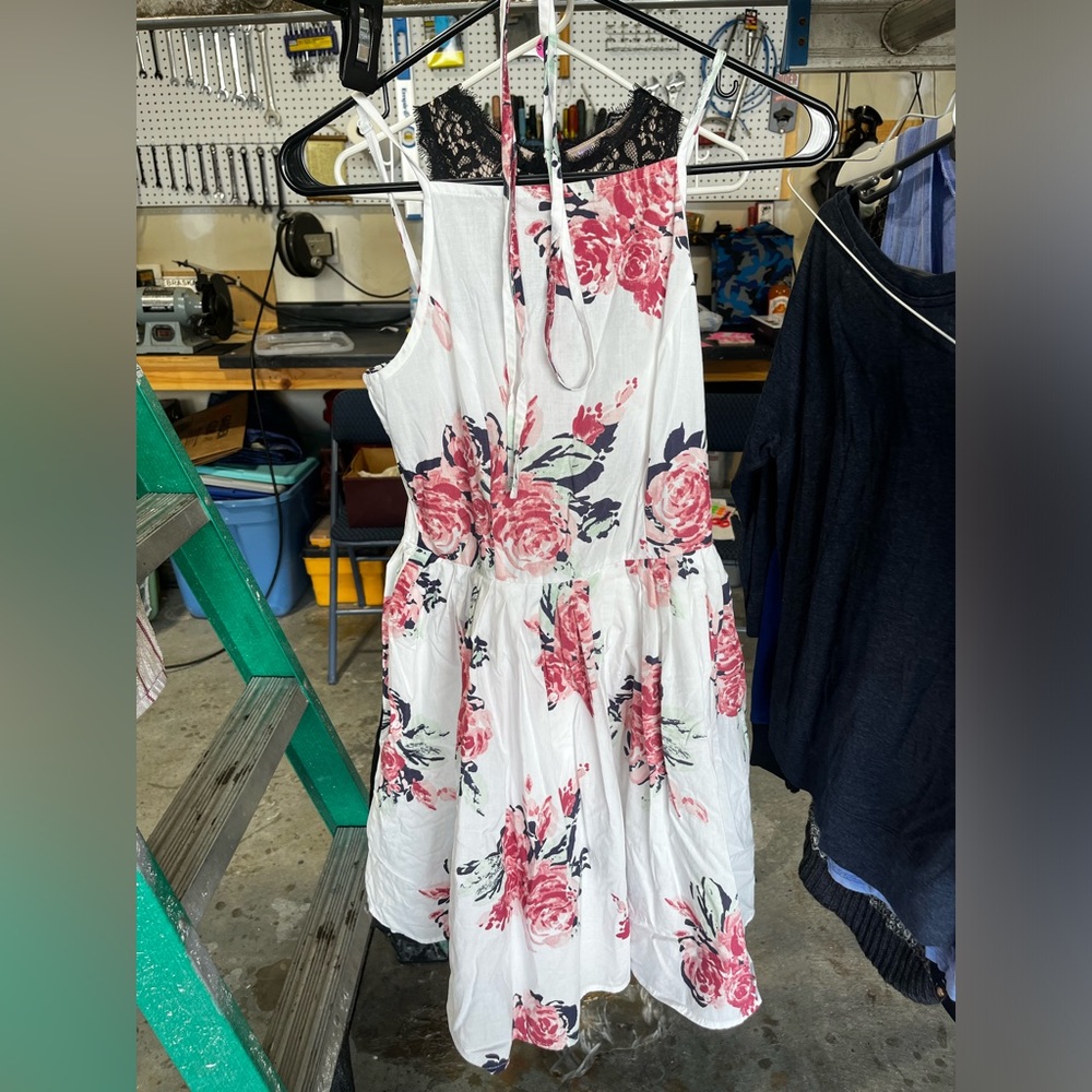Formal style mini skater dress